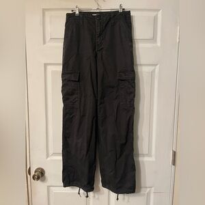 Levi's Women's Black Straight-Leg Cargo Jeans